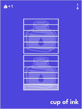 1/6 cups of ink