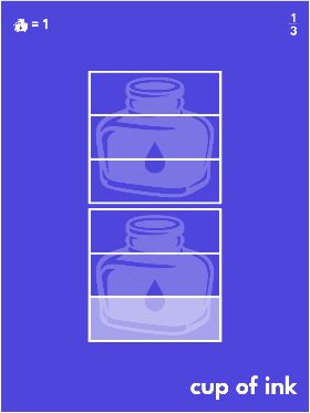 1/3 cups of ink